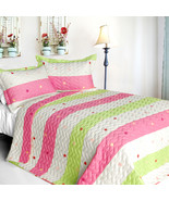 [Colorful Life] Cotton 3PC Vermicelli-Quilted Patchwork Quilt Set (Full/... - £95.83 GBP