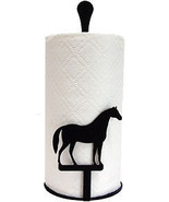 Wrought Iron Paper Towel Roll Holder Stand Horse Kitchen Home Decor Tabl... - £18.92 GBP