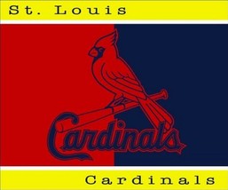 St Louis Cardinals MLB Biederlack 50” x 60” Ultra Thick Sherpa Throw Bla... - £39.32 GBP