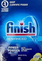 Finish Advanced Powder Dishwasher Detergent, Lemon Fresh Scent, 2 pack, 75 Oz - £43.92 GBP