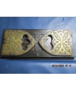 ANTIQUE BOOKENDS METAL ENGRAVED ^^ - $74.25