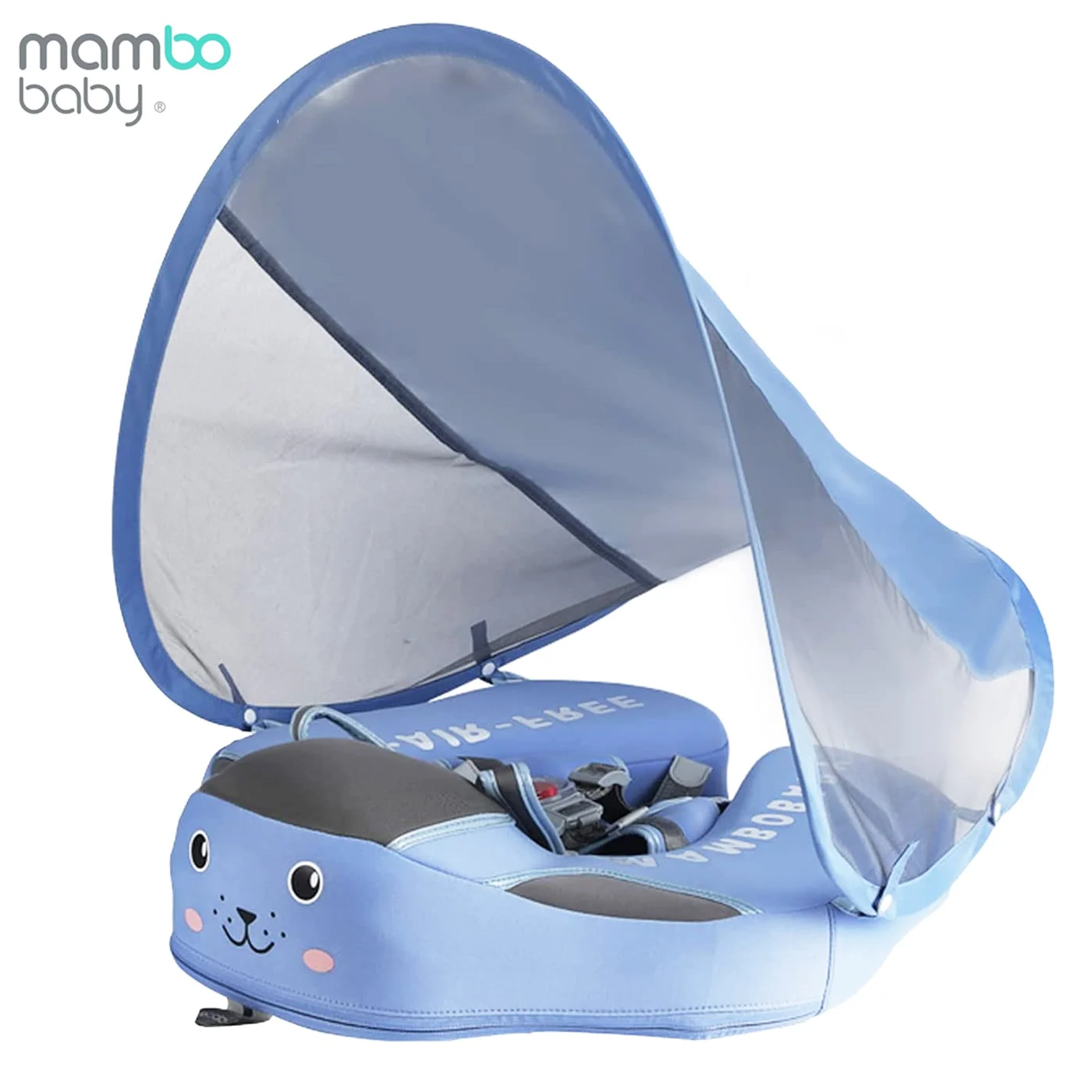 Mambobaby Float with Canopy Baby Swim Ring for Pool with Removable UPF 50+ Sun - £51.80 GBP+