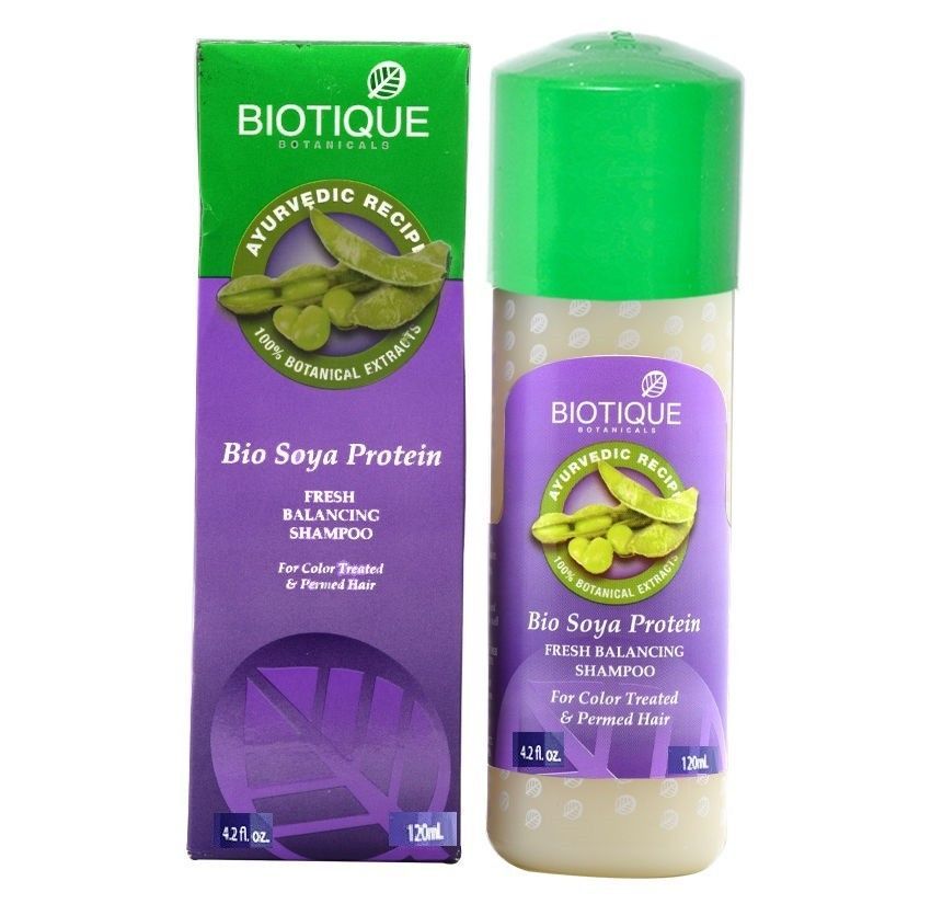 Biotique Bio Soya Protein Fresh Balancing Shampoo For Color Treated Hair 120ml - $6.50