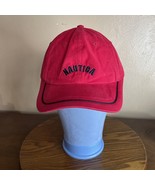 Nautica Spellout LOGO Adjustable Strapback Cap Hat OSFA Men’s Adult Red ... - $9.49