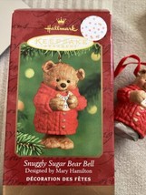 2001 Hallmark Keepsake Snuggly Sugar Bear Bell Christmas Ornament Decoration Vtg - £10.97 GBP