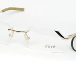 Gafas Vintage EXTE EX09001 Doradas Brillantes Sin Montura 52-16-130mm It... - $115.80