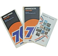 3 Vintage Minnesota and Wisconsin Highway Road Travel Maps - £19.99 GBP