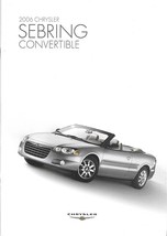 2006 Chrysler SEBRING CONVERTIBLE brochure catalog 06 Touring Limited GTC - $8.00