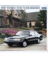 1987 Ford THUNDERBIRD sales brochure catalog US 87 LX Turbo Coupe TC - $8.00