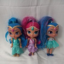 Shimmer and Shine 6&quot; Genie Dolls Lot of 3 2017 Mattel Toy Dolls Kids Christmas  - £18.98 GBP