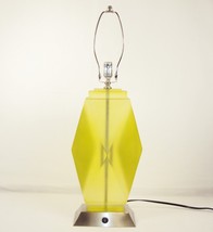 Translucent Poly Resin Table Lamp w/120V Outlet ~Nickel Base (No Shade) ... - £70.46 GBP