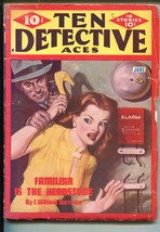 Ten Detective Aces 6/1946-Ace-villain attacks babe-violent--hardboiled-pulp-VG - £53.63 GBP