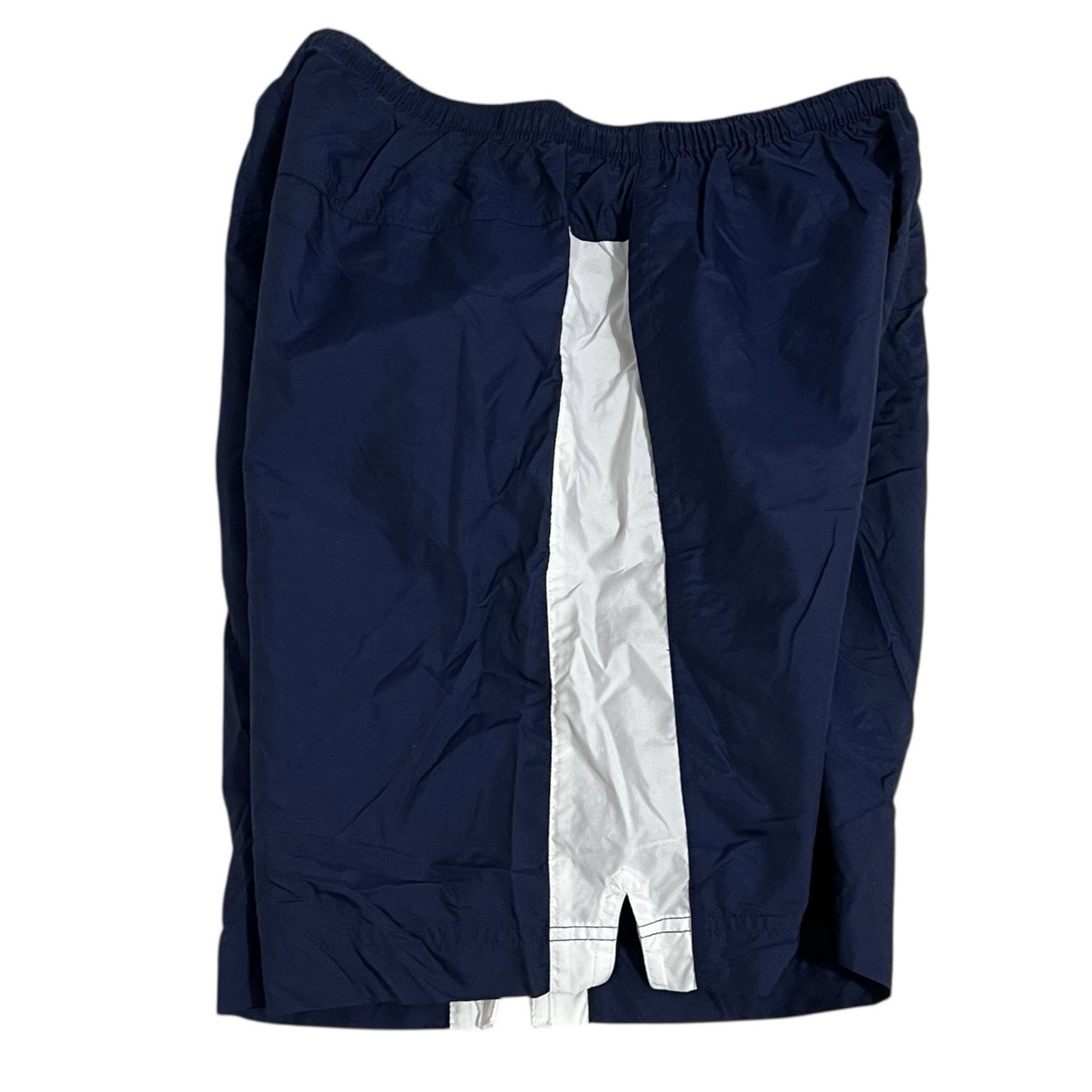 Vintage 1990s NIKE Nylon Shorts Blue / White Color Block Logo Men's Size Large Item image 3