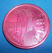 Education Holiday Cleopatra Coin 1972-74 New Orleans Mardi Gras Red Caesar Token - £3.81 GBP
