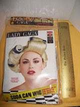 Fashion Holiday Women Wig Lady Gaga Blonde Soda Can Rubies Costume Acces... - $17.09