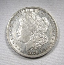 1879 Silver Morgan Dollar AU Coin AN372 - $48.51