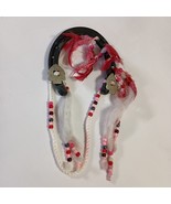 St. Croix Forge Horseshoe Handcrafted Wall Art Hanging With Pink Beads F... - $218.24 MXN