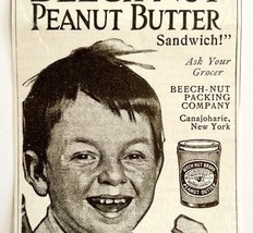 1916 Beech Nut Peanut Butter Advertisement Snacks Food DWMYC2 - $19.99