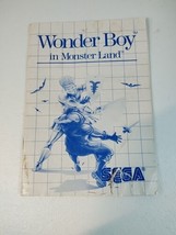 Wonder Boy in Monster Land (Sega Master, 1988)  **Instruction Manual Only** Rare - $12.59