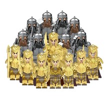 LOTR Mirkwood Elf &amp; Iron Hills Dwarf Collection 16 Custom Minifigures Block Toys - £18.98 GBP