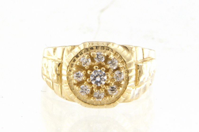 Men&#39;s Cluster ring 14kt Yellow Gold 459512 - $699.00