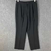 Kasper Pants Women&#39;s Size 12 Trousers Black 100% Polyester Adults - $292.26 MXN