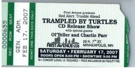 Trampled By Turtles Ticket Stub February 17 2007 First Avenue Minneapoli... - $14.84