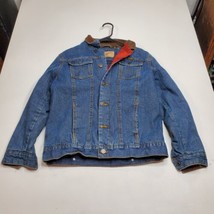 Wrangler Youth Jean Denim Flannel Lined Chore Barn Coat Jacket Size Large - £17.76 GBP