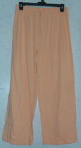 New Womens Vanity Fair Light Orange Knit Pajama / Lounge Pants Size Xl - £19.81 GBP