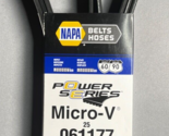 NAPA Auto Parts 25 061177 V-Ribbed Belt (Standard) K06 13/16&quot; X 118-1/4&quot;... - £29.95 GBP