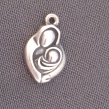 James Avery Sterling Silver Charm Pendant Motherhood Mother &amp; Baby Child - £33.63 GBP