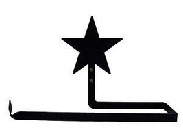Wrought Iron Horizontal Mounting Paper Towel Roll Holder Star Kitchen Home Decor - £21.18 GBP