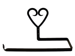 Primary image for Wrought Iron Horizontal Mounting Paper Towel Holder Heart Kitchen Home Decor