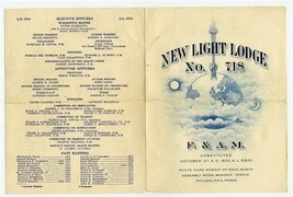 New Light Lodge No 718  F &amp; A M Philadelphia Pennsylvania 1959 Meeting Notice - £10.95 GBP