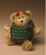 Boyds Bears "Huggles" 8" Plush Holiday Bear - #904366 - NWT-2004-  Retired - $14.99