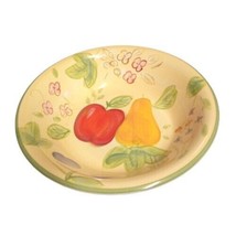 Gibson Designs FRUIT GROVE Soup Cereal Bowl Apples Pears 8 ¼” D Fruit &amp; ... - £8.67 GBP