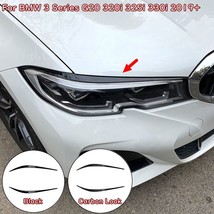 2pcs Front Headlight Eyebrow Stickers Cover Mask Decoration For  3 Series G20 32 - £137.62 GBP