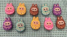 10 Pack Easter Egg Monster Bunny Shoe Charms - $18.99
