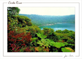 Postcard Costa Rica Volcano Natl. Park  Lagoon Jean Mercier  1990 6 x 4 Ins. - £3.94 GBP