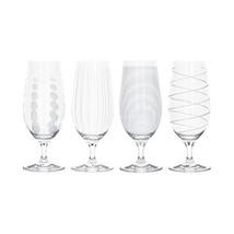 Mikasa C000211 Cheers Craft Beer Set with Decorative Etching, Crystal Gl... - $64.00