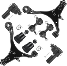 Front Lower Control Arm with Ball Joint Tie Rods Sway Bar Kit Fit For - £124.70 GBP