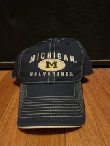 Michigan Wolverines Blue Adjustable Football Hat OSFM NCAA ESPN - $7.98