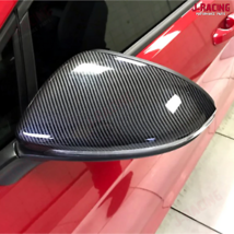 Pair Carbon Fibre Wing Mirror Cover Replacements For VW Golf MK7 7.5 GTI GTE R - £28.72 GBP