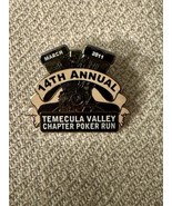 Temecula Valley Harley Poker Run Pin 14th Annual 2011 SoCal Motorcycle R... - $8.03 CAD