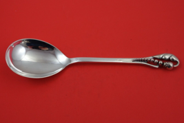Blossom by SVT Danish .925 Silver Berry Spoon 10 1/4&quot; Heirloom Silverware - £378.49 GBP