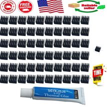 Versatile Mini Heatsink Set - 60pcs Black Anodized for Electronics Cooli... - $26.46 CAD