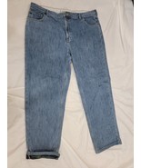 L.L. Bean Size 40 Lined Jeans Insulated Relaxed Fit Slightly Tapered Leg... - $45.26 CAD
