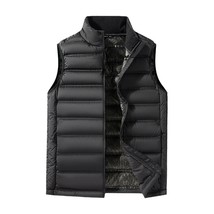 Plus Size Down Stand-up Collar Thermal Thick Graphene Vest Waistcoat - £46.61 GBP+