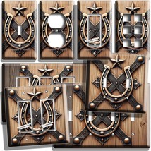 HORSESHOE LONE STAR LIGHT SWITCH OUTLET WALL PLATE WESTERN COUNTRY ROOM ... - $169.87 MXN+