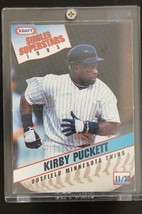 1995 Kraft Singles Baseball Card Kirby Puckett Minnesota Twins Outfield 11/30 - £7.63 GBP